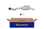 FAURECIA 366 030-231 Rear Muffler - Easy2Fit® Kit - for e.g. FORD MONDEO II Turnier