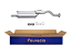 FAURECIA 366 030-461 Rear Muffler - Easy2Fit® Kit - for e.g. HONDA CIVIC VI