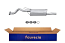FAURECIA 366 030-491 Rear Muffler - Easy2Fit® Kit - for e.g. HONDA CIVIC VI