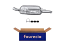 FAURECIA 366 031-421 Rear Muffler - Easy2Fit® Kit - for e.g. OPEL ZAFIRA A