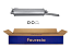 FAURECIA 366 031-741 Rear Muffler - Easy2Fit® Kit - for e.g. PEUGEOT 305 II