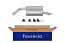 FAURECIA 366 032-061 Rear Muffler - Easy2Fit® Kit - for e.g. PEUGEOT 207 SW