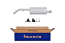 FAURECIA 366 032-661 Rear Muffler - Easy2Fit® Kit - for e.g. PEUGEOT 1007