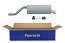 FAURECIA 366 032-801 Rear Muffler - Easy2Fit® Kit - for e.g. PEUGEOT 208 I