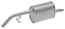FAURECIA 366 033-011 Rear Muffler - Easy2Fit® Kit - for e.g. PEUGEOT 208 I
