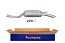 FAURECIA 366 033-181 Rear Muffler - Easy2Fit® Kit - for e.g. MERCEDES-BENZ 124 Coupe (C124)