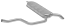 FAURECIA 366 033-211 Rear Muffler - Easy2Fit® Kit - for e.g. MERCEDES-BENZ 124 T-Model (S124)