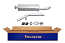 FAURECIA 366 033-611 Rear Muffler - Easy2Fit® Kit - for e.g. NISSAN PICK UP