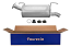 FAURECIA 366 033-641 Rear Muffler - Easy2Fit® Kit - for e.g. NISSAN ALMERA TINO