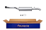FAURECIA 366 034-091 Rear Muffler - Easy2Fit® Kit - for e.g. RENAULT 25
