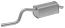 FAURECIA 366 034-191 Rear Muffler - Easy2Fit® Kit - for e.g. RENAULT TWINGO II