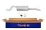 FAURECIA 366 034-541 Rear Muffler - Easy2Fit® Kit - for e.g. RENAULT THALIA I