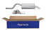 FAURECIA 366 034-561 Rear Muffler - Easy2Fit® Kit - for e.g. RENAULT CLIO II