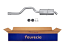 FAURECIA 366 034-601 Rear Muffler - Easy2Fit® Kit - for e.g. RENAULT ESPACE III