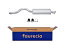 FAURECIA 366 035-181 Rear Muffler - Easy2Fit® Kit - for e.g. SEAT IBIZA II
