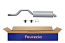FAURECIA 366 035-301 Rear Muffler - Easy2Fit® Kit - for e.g. SEAT IBIZA II (6K1)