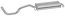 FAURECIA 366 035-391 Rear Muffler - Easy2Fit® Kit - for e.g. SEAT IBIZA II (6K1)