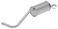 FAURECIA 366 035-411 Rear Muffler - Easy2Fit® Kit - for e.g. SKODA FABIA II (542)