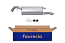 FAURECIA 366 035-921 Rear Muffler - Easy2Fit® Kit - for e.g. TOYOTA YARIS VERSO