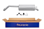 FAURECIA 366 036-471 Rear Muffler - Easy2Fit® Kit - for e.g. VW POLO IV (9A4, 9A2, 9N2, 9A6)