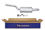 FAURECIA 366 036-771 Rear Muffler - Easy2Fit® Kit - for e.g. VW PASSAT B6 Variant (3C5)