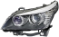 HELLA 009 449-061 DE/Halogen-Headlight - right - for e.g. BMW 5 (E60)