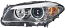 HELLA 010 131-011 Halogen/DE-Headlight - left - for e.g. BMW 5 (F10)