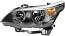 HELLA 008 673-091 Halogen-Headlight - left - for e.g. BMW 5 (E60)