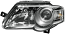 HELLA 247 014-031 Halogen/DE/FF-Headlight - left - for e.g. VW Passat Variant (3C5)