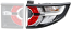 HELLA 354 831-041 Rearlight - Hybrid - Outer section/Upper section - right - for e.g. Land Rover D