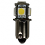 233 ABD 5 LED 12V T4W Bayonet Bulb