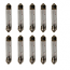 264 Standard Replacement 12V 10W 42-44mm Number Plate & Interior Festoon Bulbs (Trade Pack of 10)