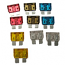 Mix pack of ten Plug-in Spade fuses