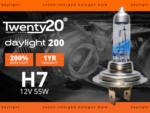 H7 Halogen Blue-Xenon / Xenonlook Lamps 12V 55W Pair