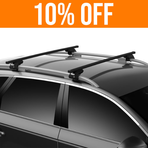 Land Rover Discovery Sport SUV 2015-2021 Squarebar Evo Roof Bar - Thule
