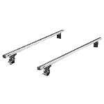 VOLKSWAGEN CADDY with barn doors L2 H1 2016-2020 Premium Aluminium Roof Bars Fixed - SUMMIT