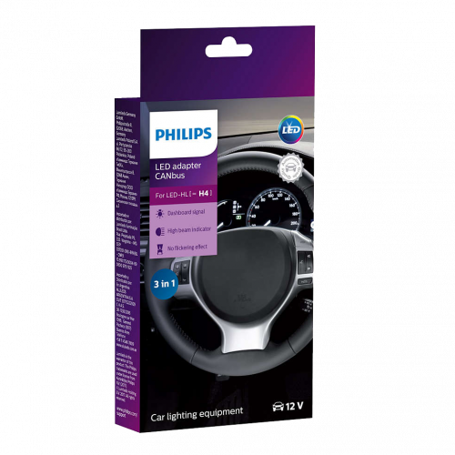 H4 Philips LED Resistor Kit for Canbus Error Removal Pair