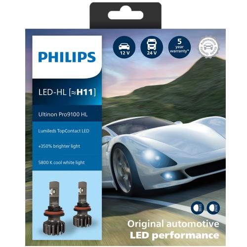 H11 Philips Ultinon Pro9100 HL LED Headlights (Pair)