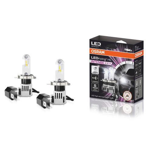 H4 OSRAM LEDriving HL INTENSE +350% 12V/24V Headlight Bulbs (Pair)
