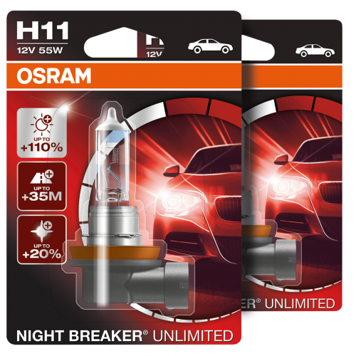 H11 OSRAM Night Breaker Unlimited +110% Upgrade Xenon Headlight