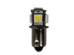 233 ABD 5 LED 12V T4W Bayonet Bulb
