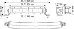 HELLA 358 196-511 LED-Spotlight - Black Magic Tough Lightbar 32" - 12/24V - 5410lm