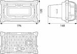 HELLA 016 330-011 Asymmetric-Insert, headlight - SlimLine - 12/24V