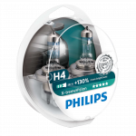 H4 Philips X-treme Vision +130% 12V 60/55W 472 Halogen Bulbs (Pair)
