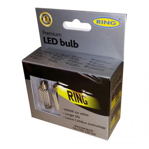 239 Ring Premium LED 12V C5W Festoon Bulbs (Pair)