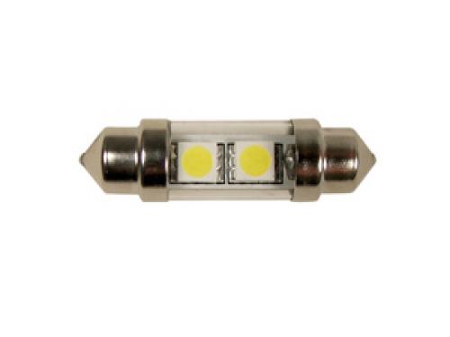 LED 24V 2x SMD LED High Power Festoon Bulb - 38mm White