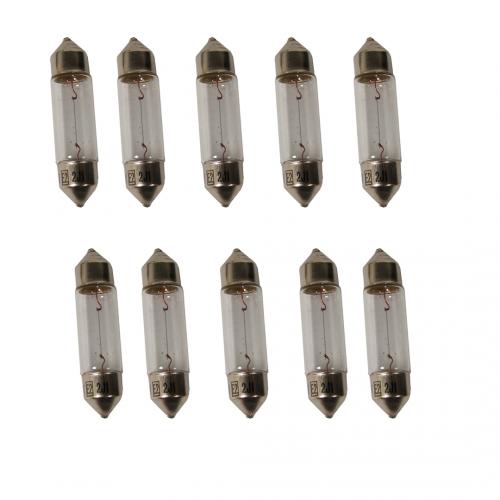 239 Standard Replacement 12V 5W C5W 38mm Number Plate & Interior Festoon Bulbs (Trade Pack of 10)