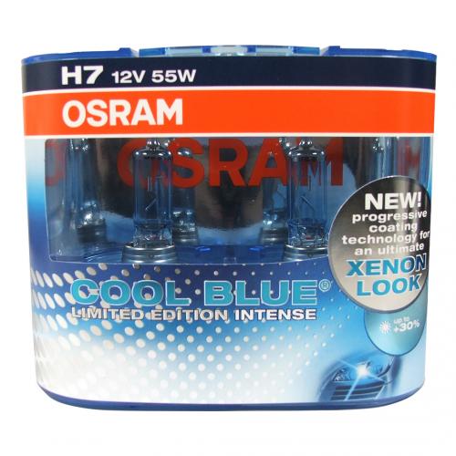 H7 OSRAM Cool Blue Intense Limited Edition 12V 55W 477 Headlight Halogen Bulbs (Pair)