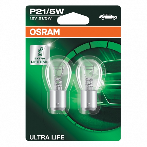 380 OSRAM Ultra Life 12V 21/5W P21/5W Bayonet Bulbs (Pair)