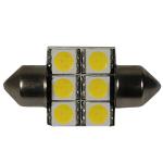 272 ABD 6 LED 12V 38mm Number Plate & Interior Festoon Bulb